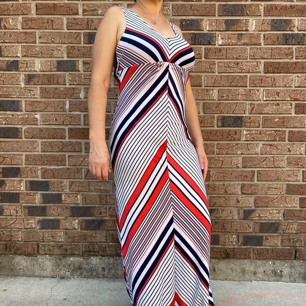Stripped maxi dress